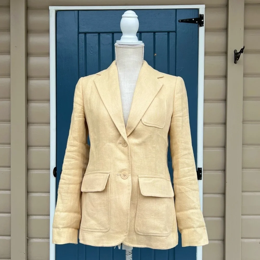 Lauren Ralph Lauren Black Label yellow Woman’s Blazer Size 2P